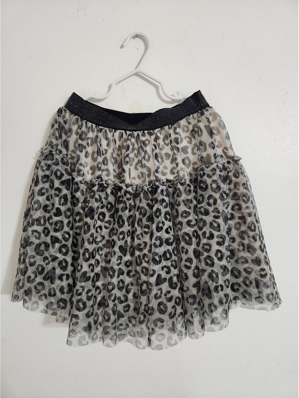 365 kids Leopard / Beige print skirt size 8